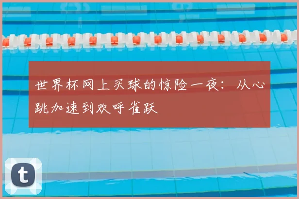 世界杯网上买球的惊险一夜：从心跳加速到欢呼雀跃